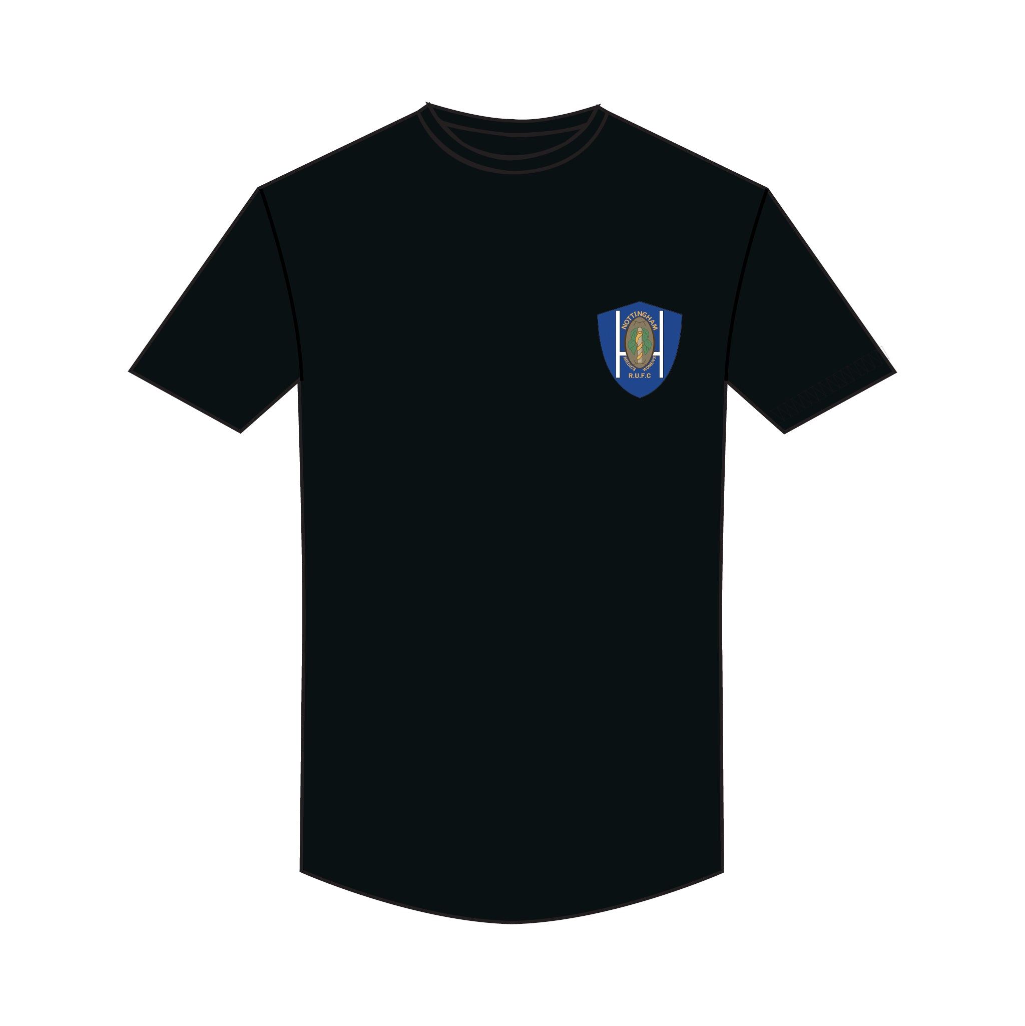 Nottingham Medics Women's RUFC Black Short Sleeve Gym T-shirt