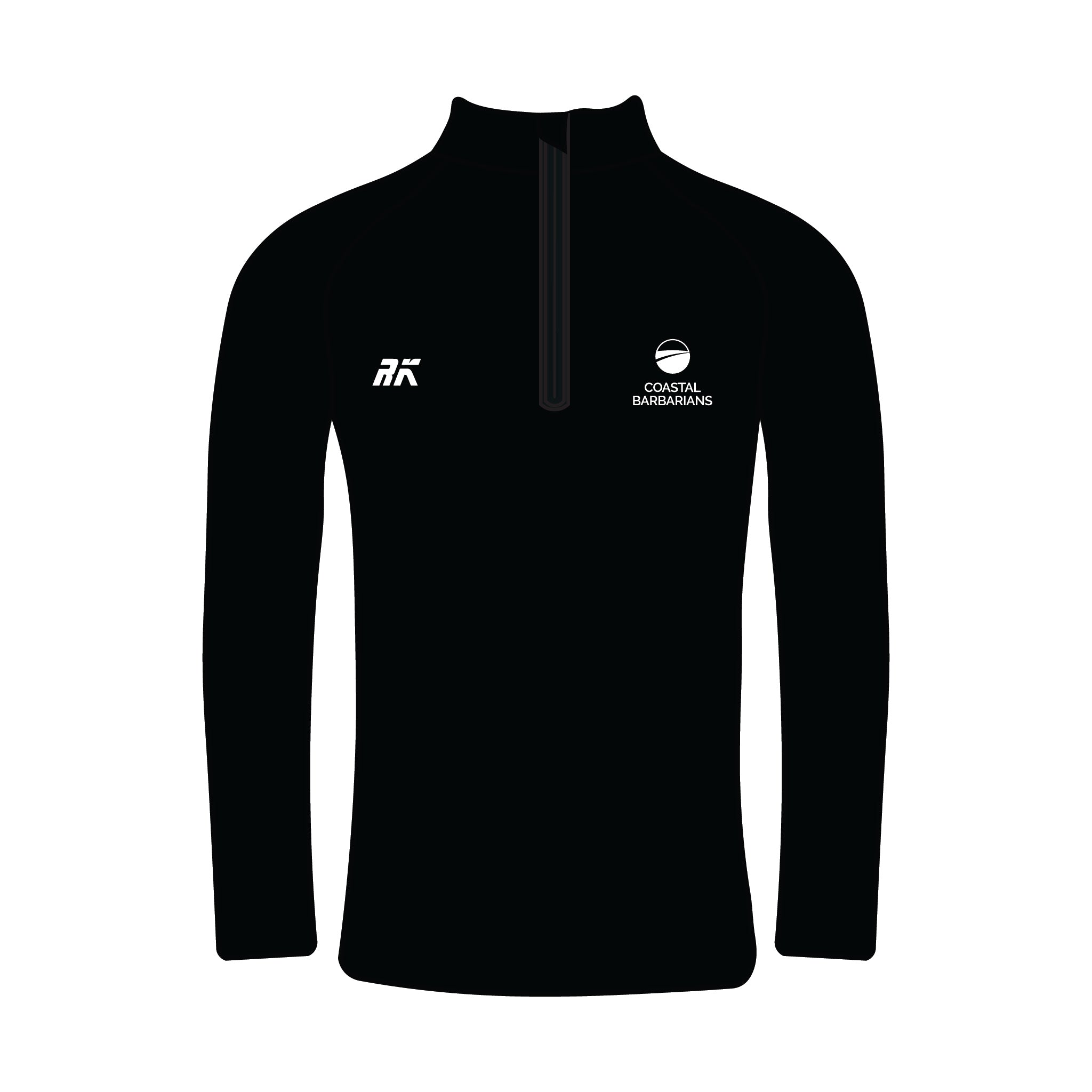 Coastal Barbarians Black Bespoke Q-Zip