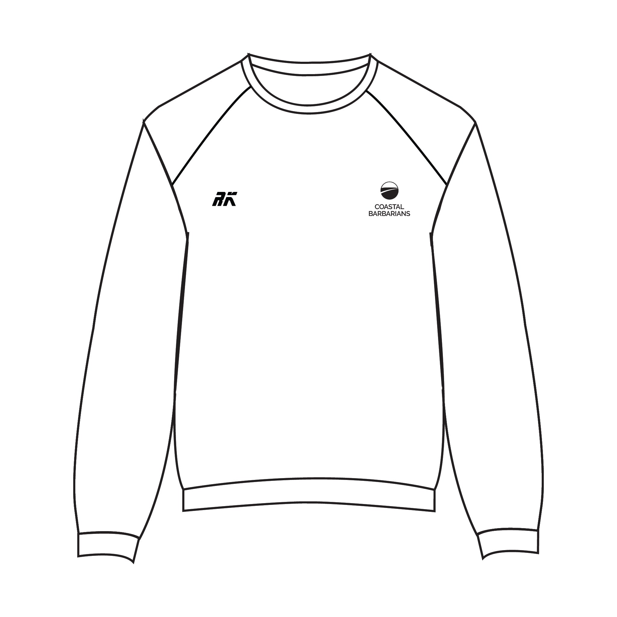 Coastal Barbarians White Sweatshirt