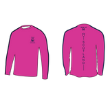 Scotland Rowing Team Long Sleeve Gym T-shirt pink