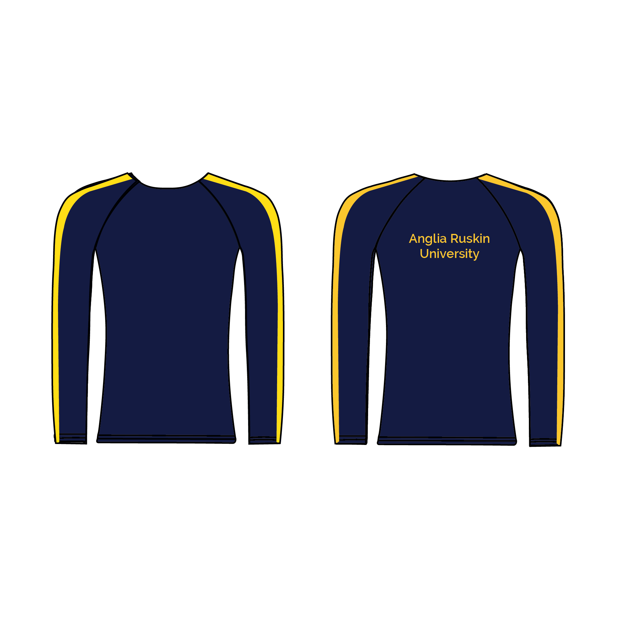 Anglia Ruskin Universtiy Rowing Racing Long Sleeve Baselayer