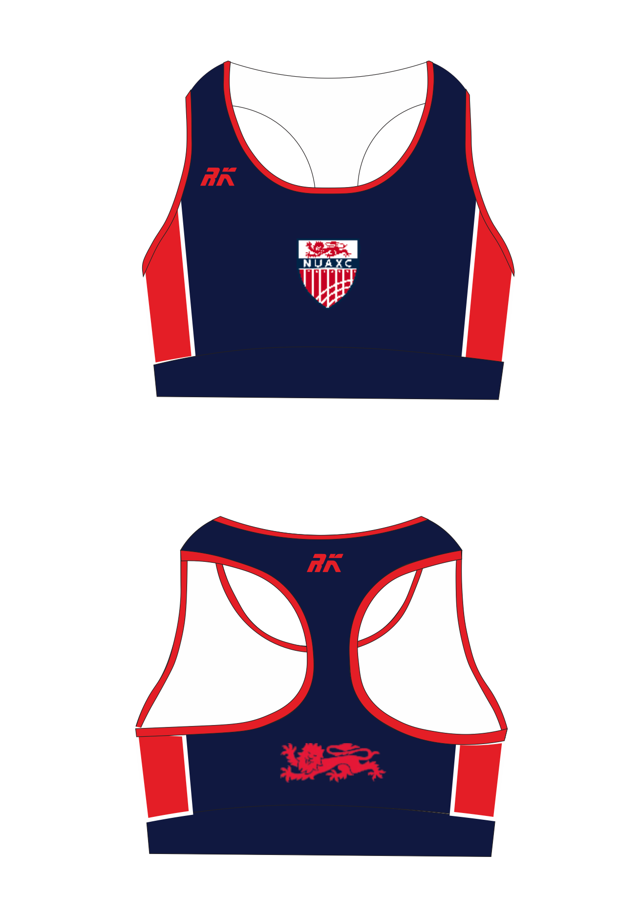 Newcastle University Athletics and Cross Country Club Sports Bra