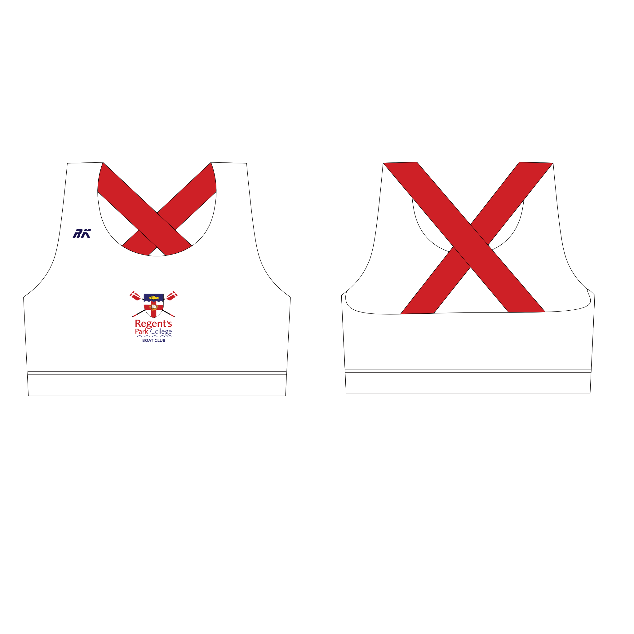 Regent's Park College Boat Club Racerback Sports Bra