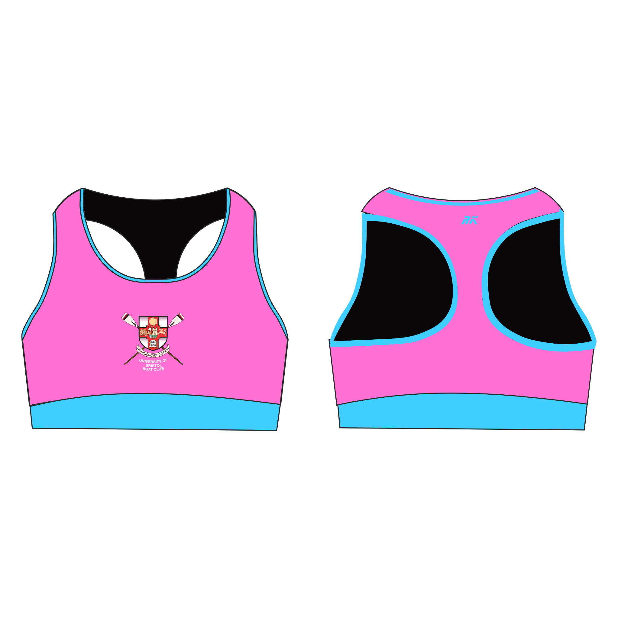 University of Bristol Racerback Sports Bra