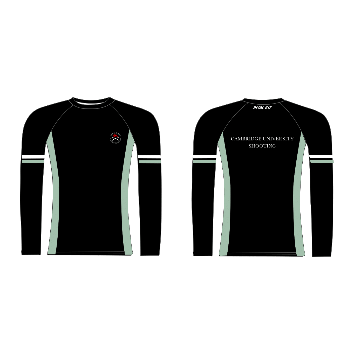 Cambridge University Shooting Team Black Long Sleeve Base Layer