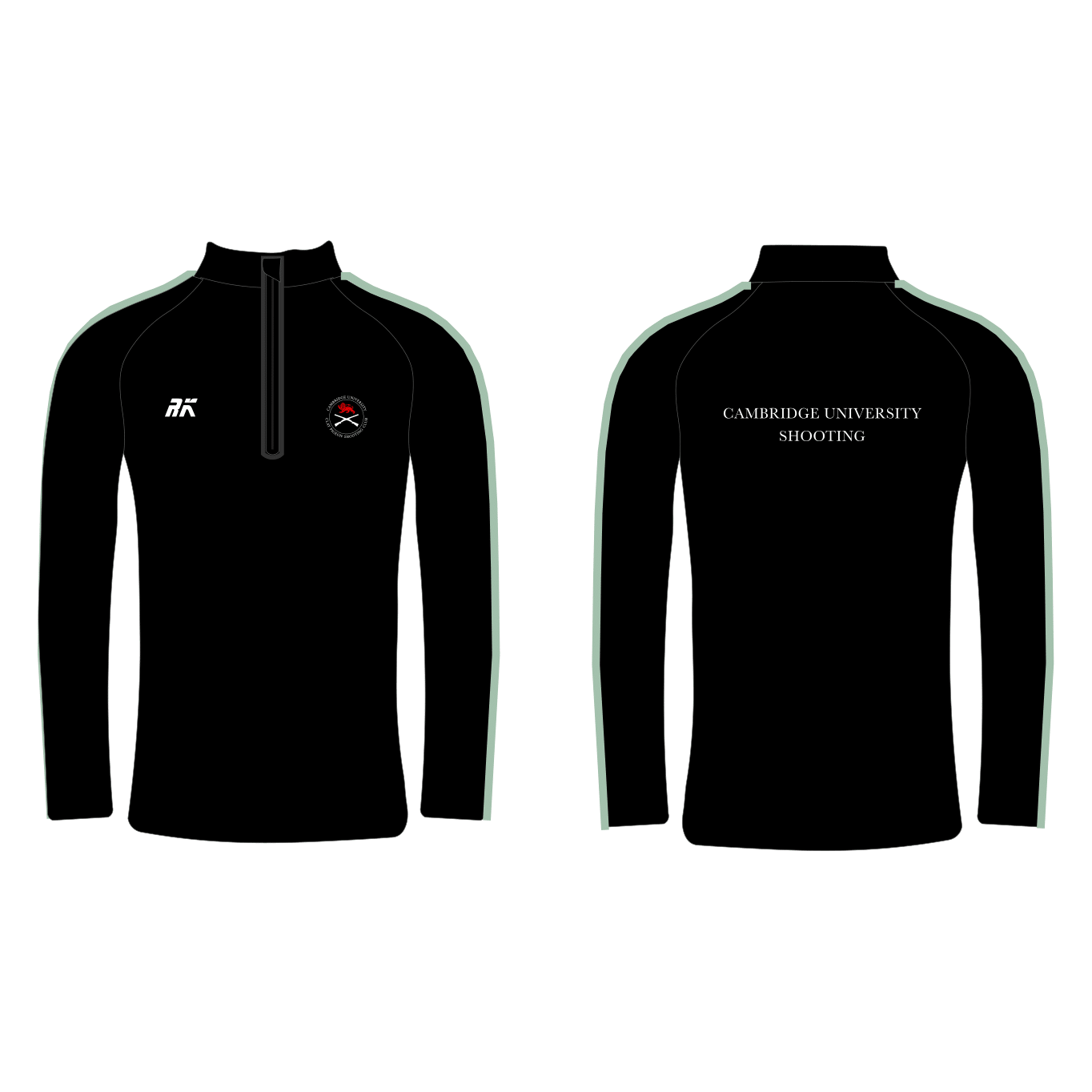 Cambridge University Shooting Team  Black Performance Q-zip