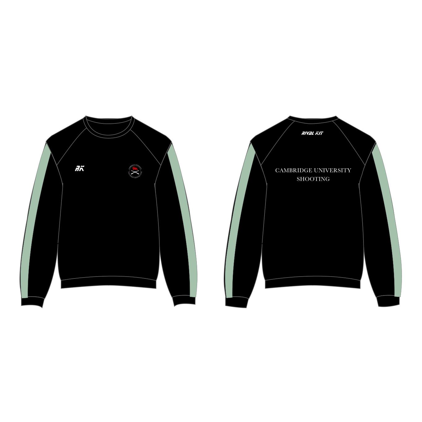 Cambridge University Shooting Team Black Stripe Sweatshirt