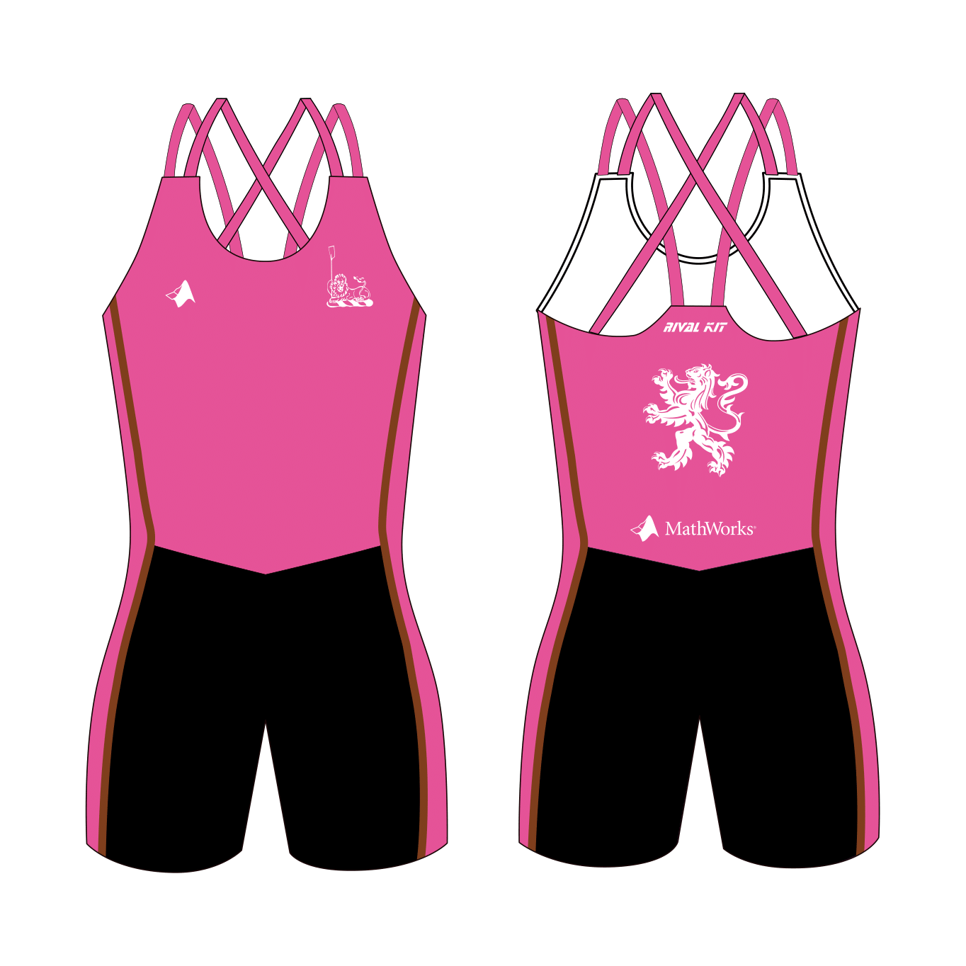 Churchill College Boat Club Strappy AIO Pink