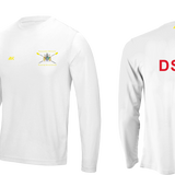 DSRA White Long Sleeve Gym T
