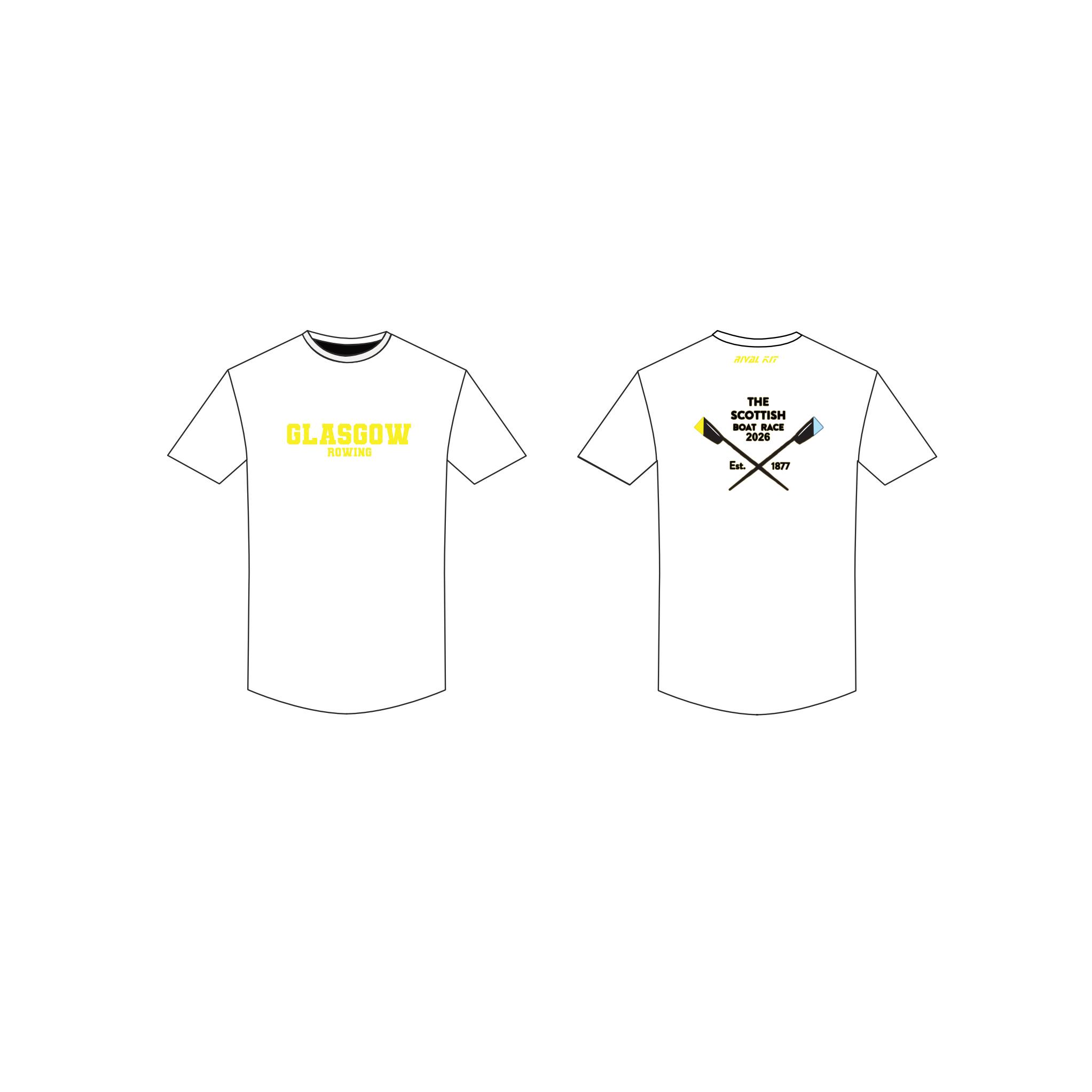 The Scottish Boat Race Bespoke Gym T-Shirt Glasgow