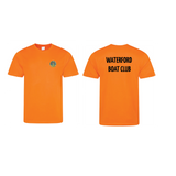 Waterford Boat Club Short Sleeve Gym T-Shirt - Hi Vis Orange