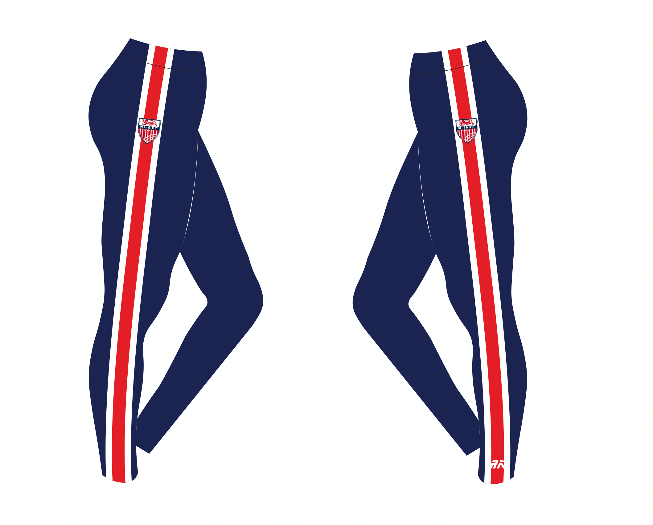 Newcastle University Athletics and Cross Country Club Stripe Leggings
