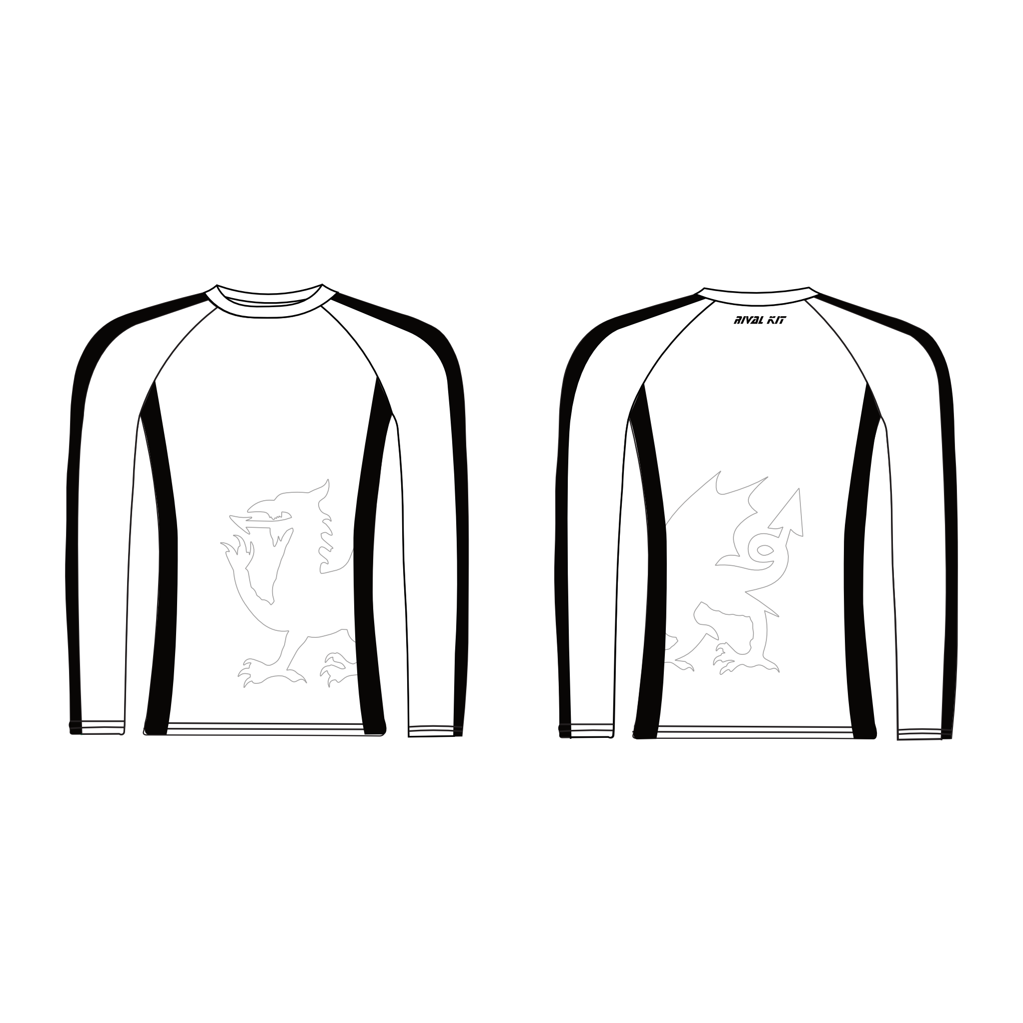 LLANDAFF Boat club LONG SLEEVE BASELAYER