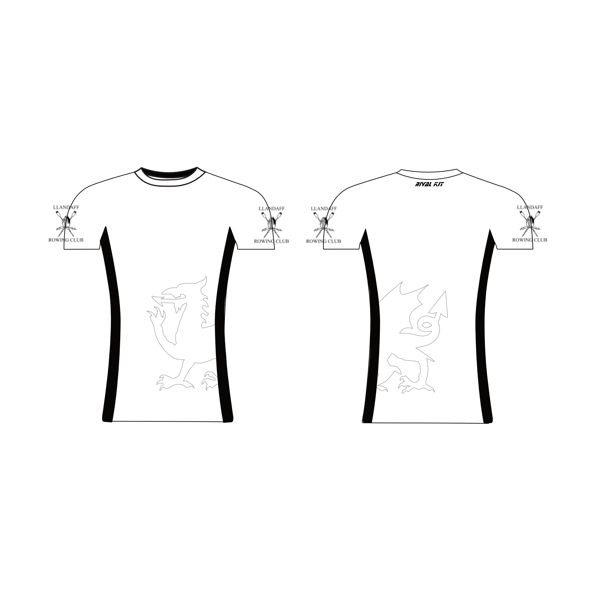 LLANDAFF Boat club SHORT SLEEVE BASELAYER