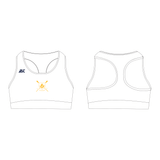 Newport Rowing Club Racer Back Sports Bra White