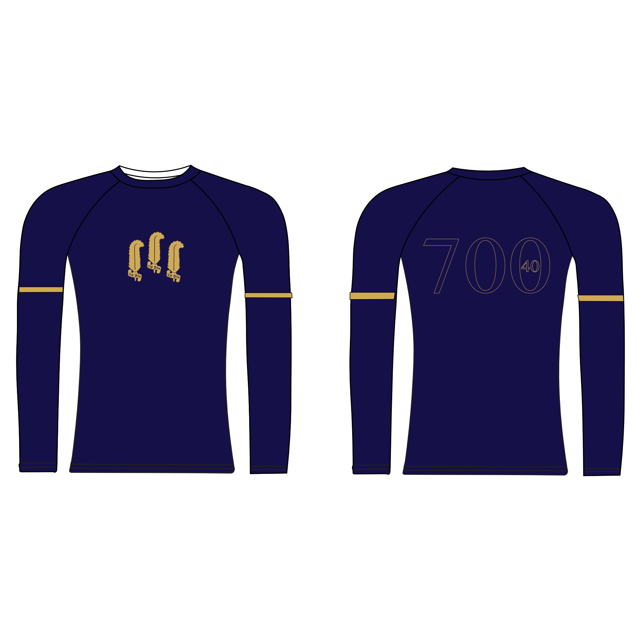 Oriel College Boat Club Oxford Anniversary Long Sleeve Baselayer