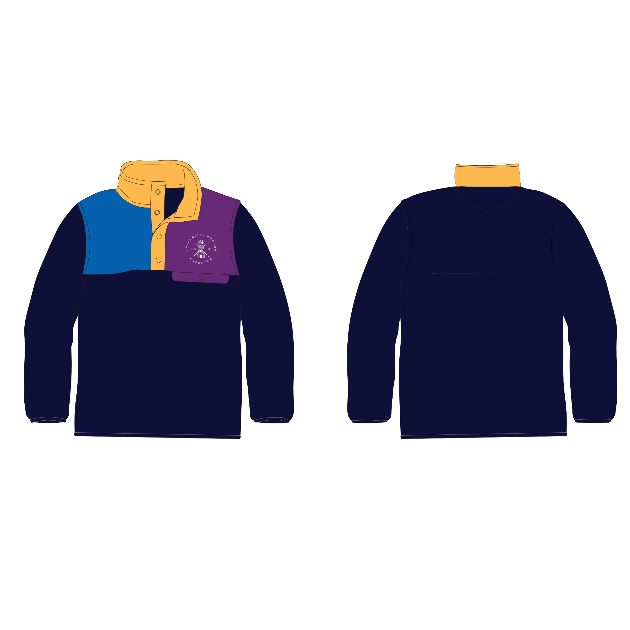 University Rowing Aberdeen pocket fleece