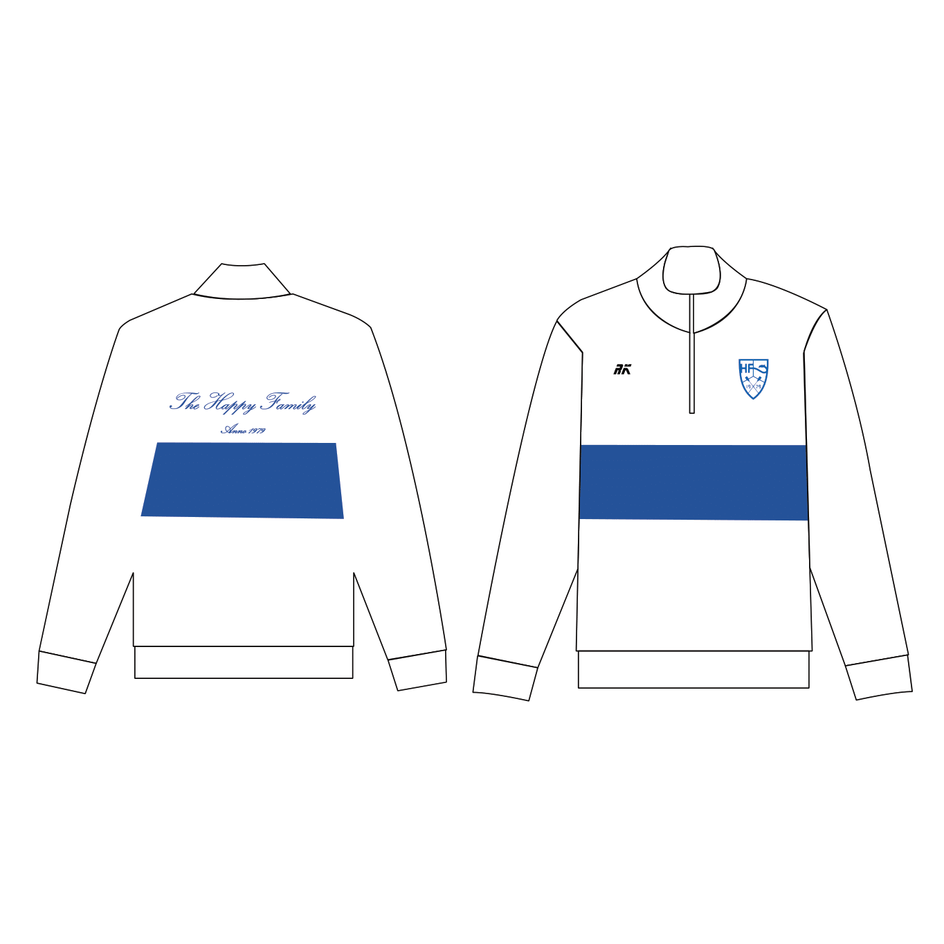 Roeihuis The Happy Family Cotton Q-Zip
