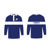 Cobalt paddle casual rugby shirt