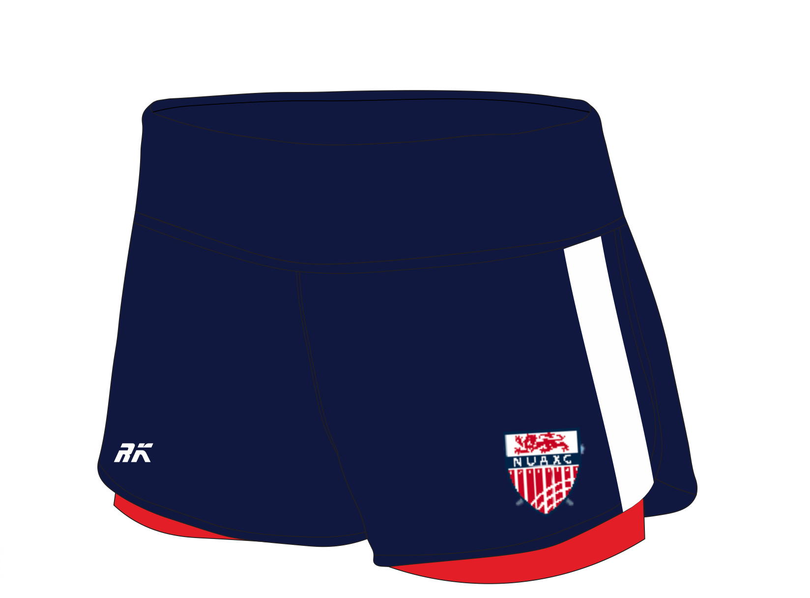 Newcastle University Athletics and Cross Country Club Female Gym Shorts