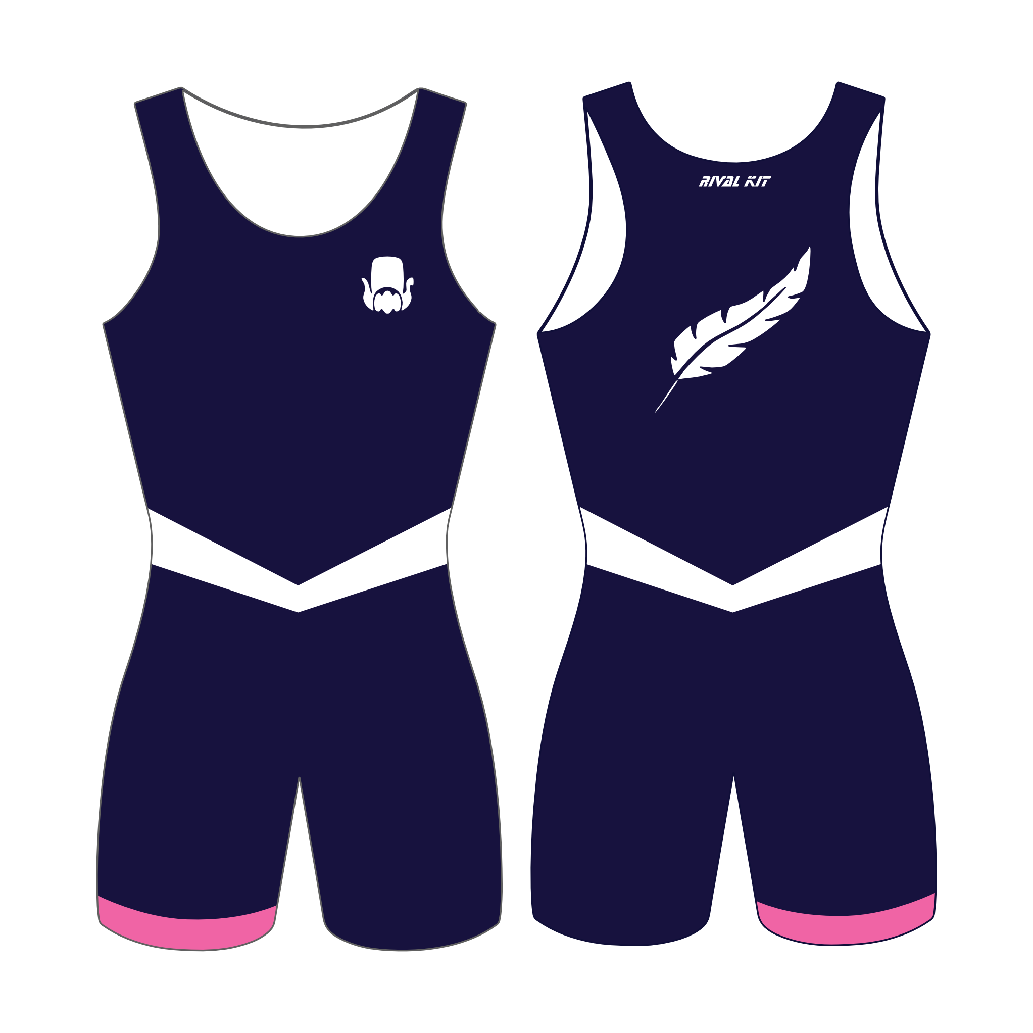 A.A.S.R SKØLL AIO navy and pink