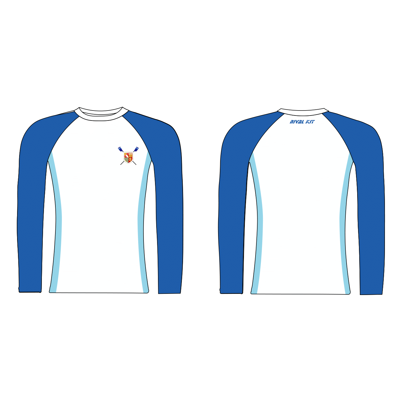 St Edmund's College Boat Club Long Blue Sleeve Baselayer