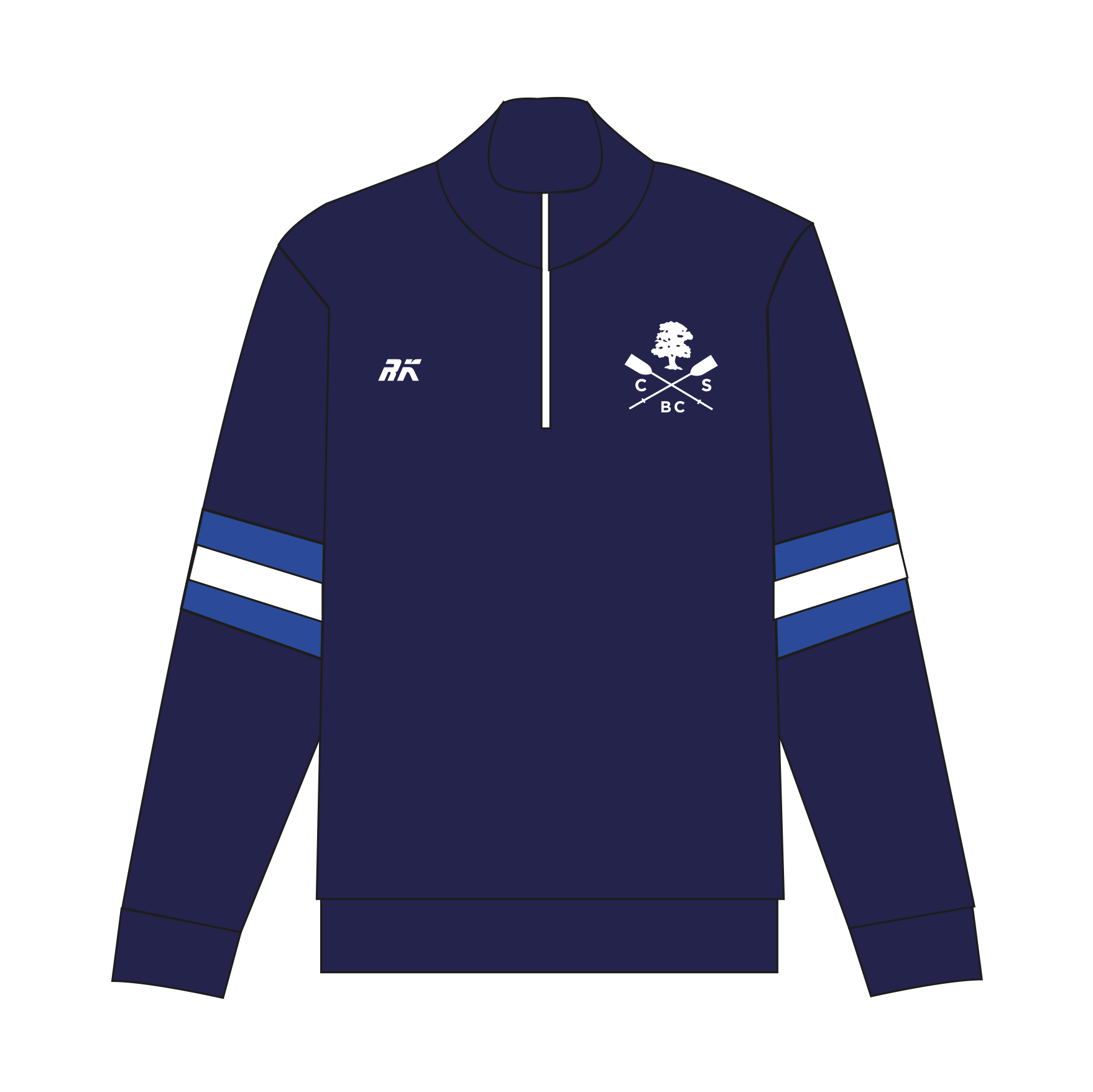 Canford School Boat Club Cotton Q-Zip