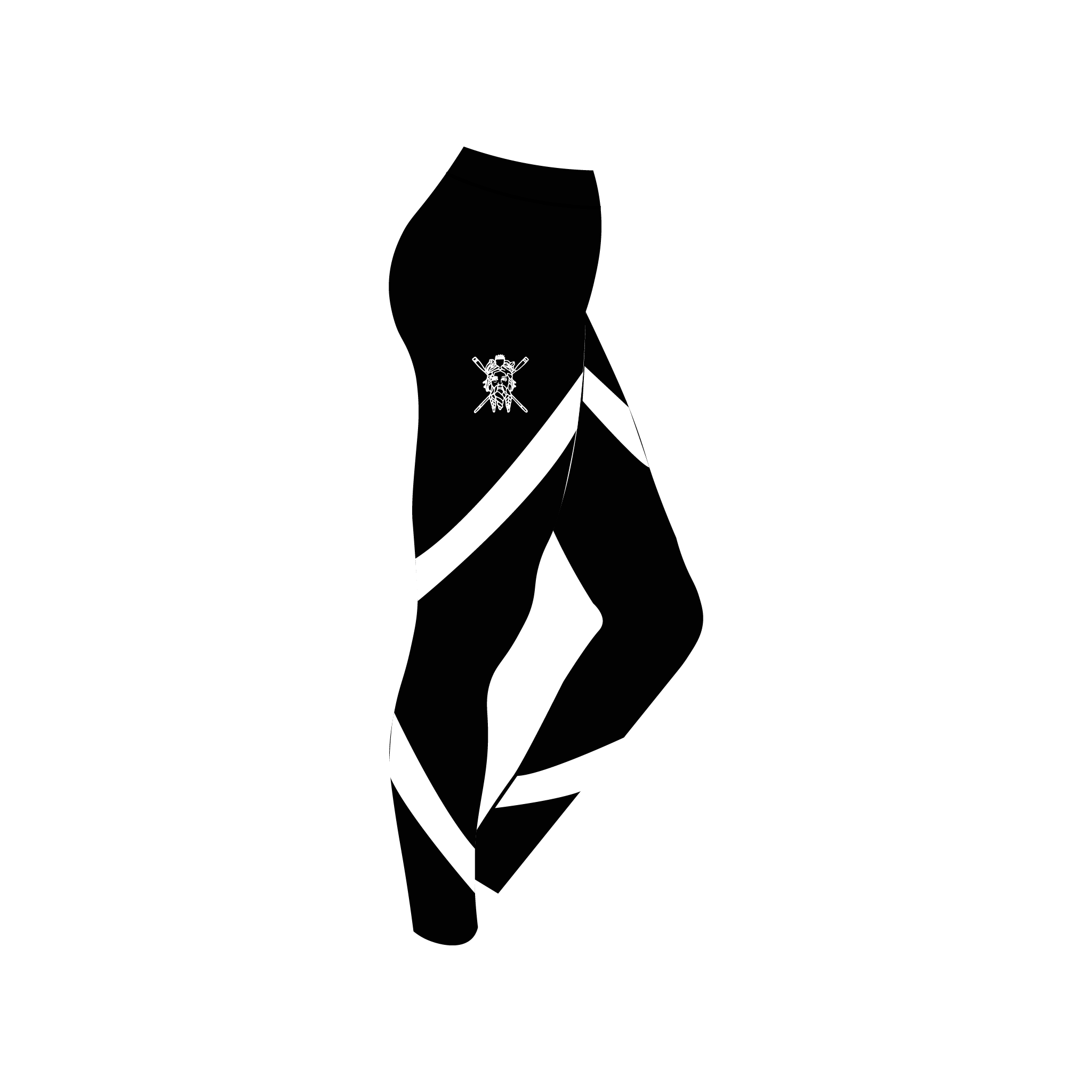 Tyne ARC Black Leggings With White Bands