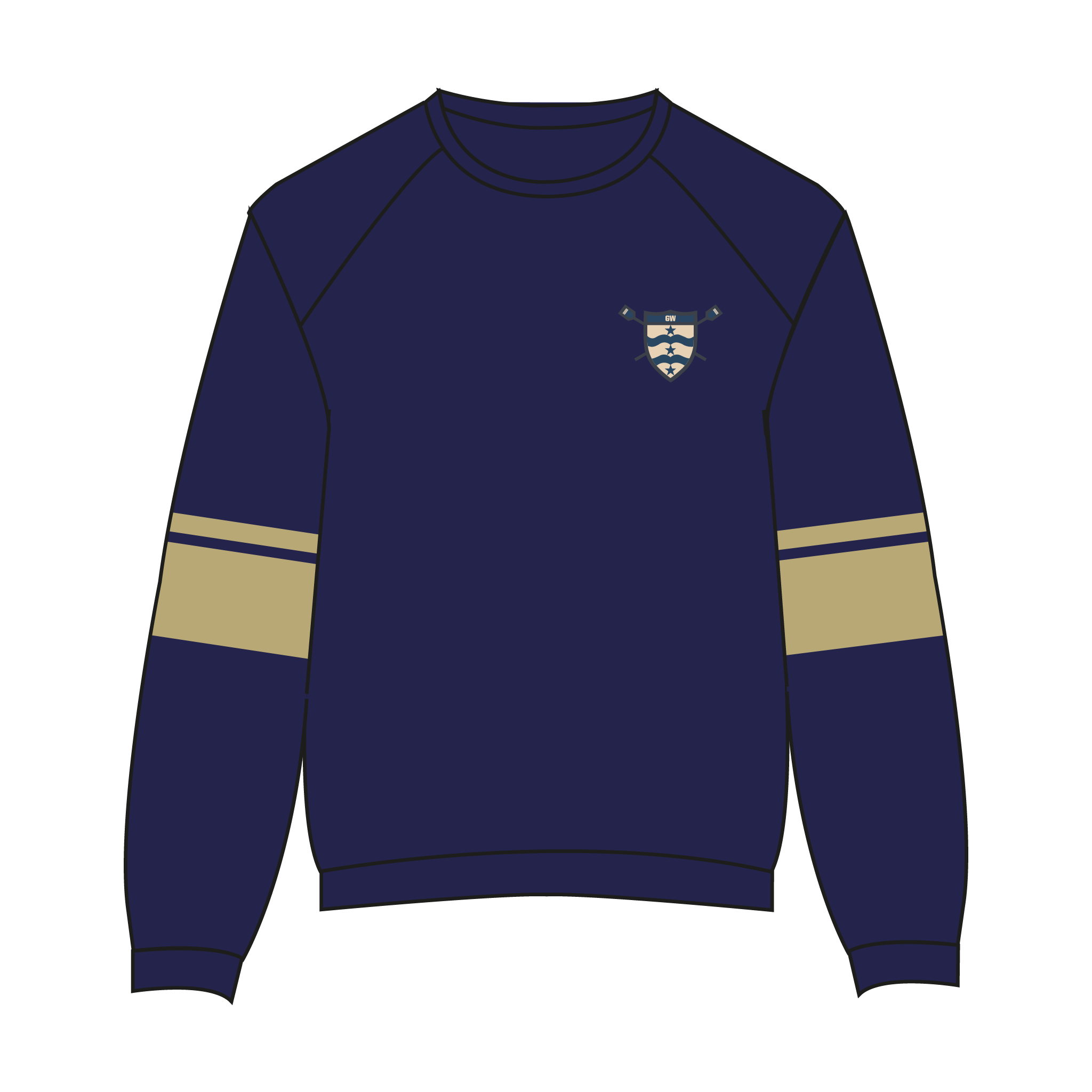 George Washington Men's Rowing Sweatshirt